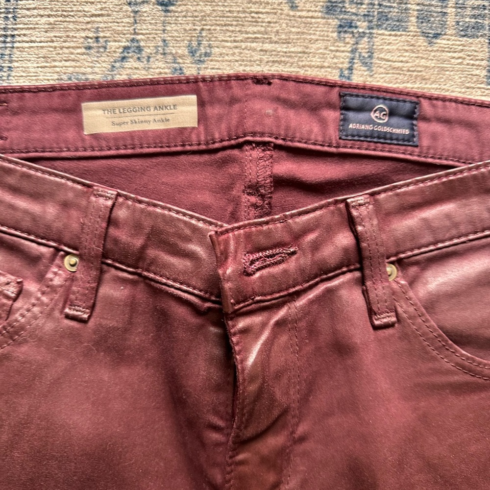 Cranberry red wax AG jeans 28 R